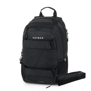 Oxybag OXY SPORT - set 2 ks: studentský batoh Black, penál