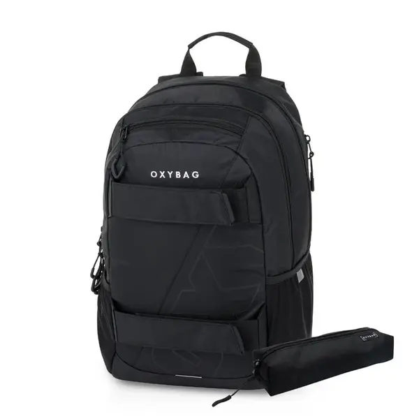Oxybag OXY SPORT - set 2 ks: studentský batoh Black, penál
