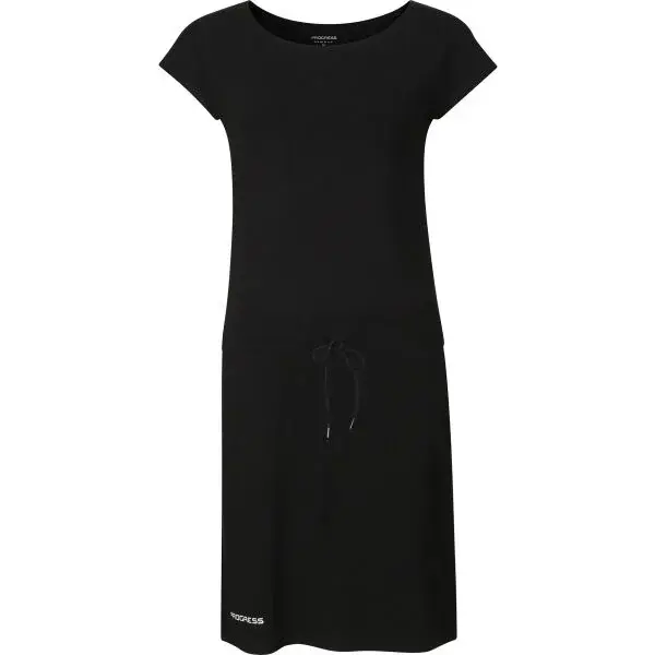 PROGRESS MARTINA II Dámske športové šaty s bambusom, čierna, veľkosť