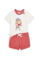 Dětská bavlněná souprava Polo Ralph Lauren bílá barva, 320965275001