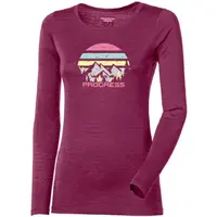 PROGRESS HELA LANDSCAPE Dámské merino triko, fialová, velikost