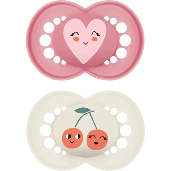 MAM Original 6+ months dudlík Pink/ Beige 2 ks