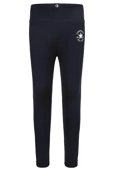 Dětské legíny Converse černá barva, hladké, 3CD916