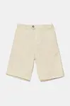 Dětské šortky s příměsí lnu Guess