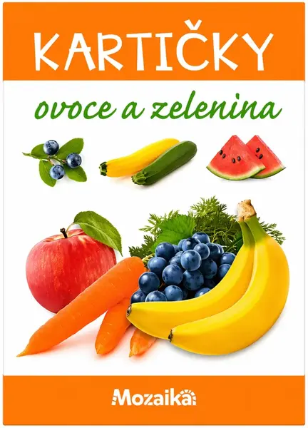 Mozaika - Kartičky (krabička) - Ovoce a zelenina