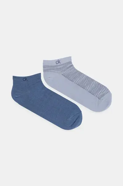 Ponožky Calvin Klein 2-pack pánské, modrá barva, 701232663