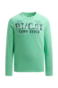CAMP DAVID Tričko  námornícka modrá / antracitová / mätová / biela