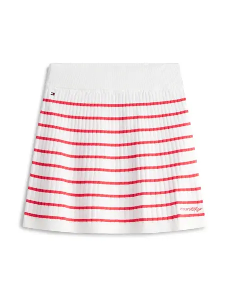 TOMMY HILFIGER Sukňa  červená / biela