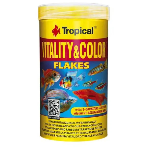 TROPICAL Vitality&Color 250ml/50g vločkové krmivo s vyfarbujúcim a vitalizujúcim účinkom
