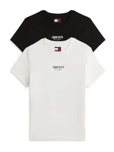 Tommy Jeans Tričko 'Essential'  nebielená / čierna