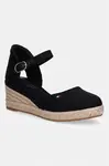 Tommy Hilfiger espadrilky dámske MID WEDGE ESPAD CLOSED TOE