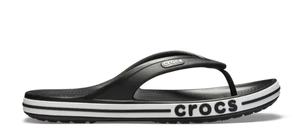 Unisex žabky crocs bayaband flip černá/bílá 39-40