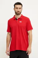 Polo tričko Helly Hansen OCEAN červená barva, s potiskem, 34367
