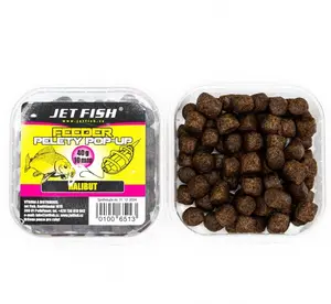 Jet fish měkčené pop-up pelety halibut 40 g - 10 mm