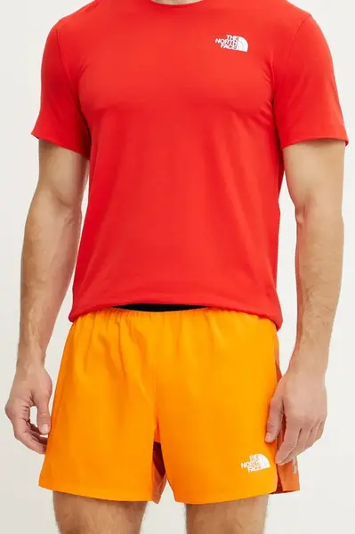 Sportovní šortky The North Face Breeze pánské, oranžová barva, NF0A892N58B1
