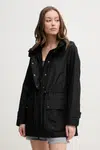 Parka MACKAGE dámská, černá barva, přechodná, KERYN