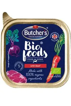 Butcher S Dog Bio s hovězím vanička 150g