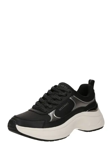 SKECHERS Nízke tenisky 'Hazel 2'  čierna / strieborná