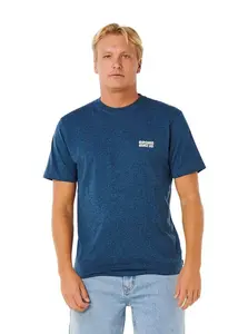 Rip curl pánské tričko Easy Embroid Navy Marle | Modrá | Velikost XL