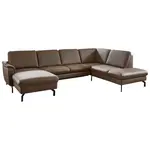 Beldomo Premium SEDACÍ SOUPRAVA, kůže, hnědá