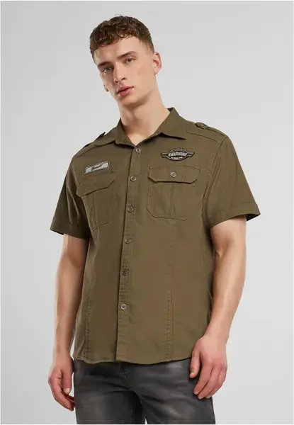 Luis Vintage short-sleeved shirt olive