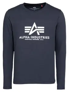 ALPHA INDUSTRIES Tričko  námornícka modrá / biela