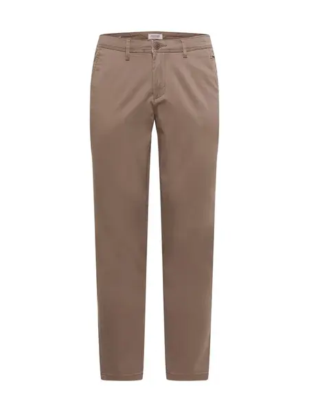 JACK & JONES Chino nohavice  hnedá