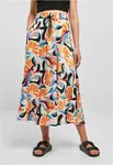 Women's satin midi skirt AOP magicmangoabstract