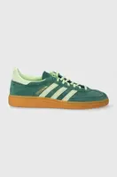 Semišové tenisky adidas Originals Handball Spezial zelená barva, IE5896