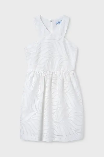 Dětské šaty s příměsí lnu Mayoral