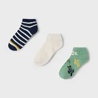 Dětské ponožky Mayoral 3-pack zelená barva, 10908