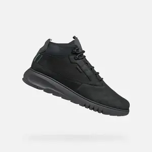 Men's Black Ankle Boots Geox Aerantis 4X4 ABX - Men