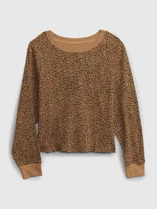 GAP Dětské tričko se vzorem leopard - Holky