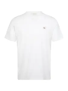 Calvin Klein Jeans Tričko  krémová / krvavo červená / biela