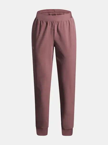 Dívčí tepláky Under Armour UA Rival Woven Jogger-BRN - Holky