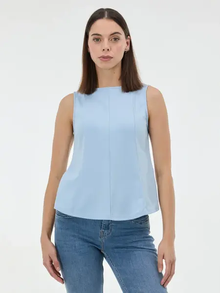 Světle modrý dámský top bez rukávů ORSAY