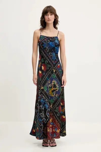 Šaty Farm Rio černá barva, maxi, 334361