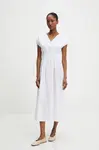 Šaty Answear.LAB bílá barva, midi