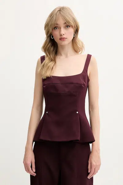 Top Stine Goya dámský, vínová barva, SG-SS25-T052-2330