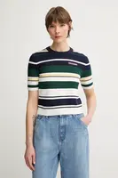 Tričko Tommy Hilfiger SAILING dámské, tmavomodrá barva, WW0WW45596