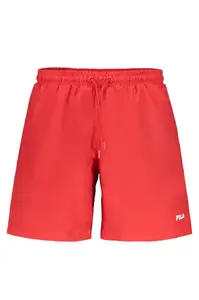Červené pánské koupací kraťasy FILA