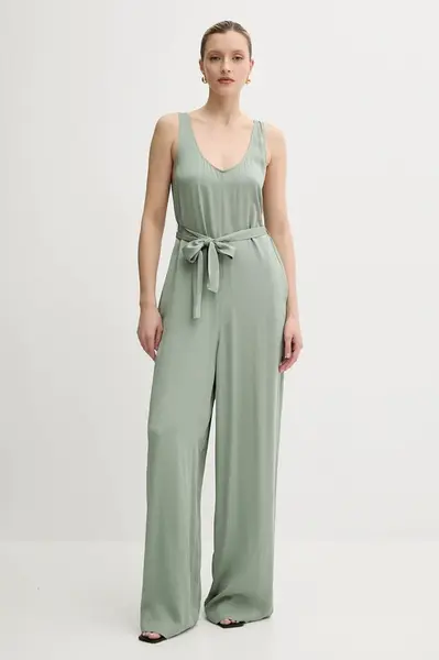 Overal Armani Exchange zelená barva, s kulatým výstřihem, XW000210 AF12742