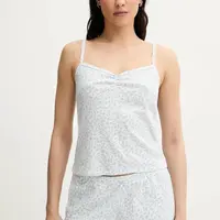 Pyžamový top Hollister Co. dámský, béžová barva, KI346-5022