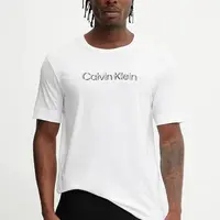 Tričko Calvin Klein Performance pánské, bílá barva, s potiskem, LVGMS5K183
