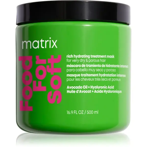 Matrix Food For Soft Hydrating Treatment Mask intenzivní hydratační maska na vlasy 500 ml