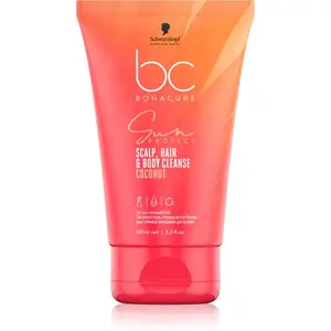 Schwarzkopf Professional BC Bonacure Sun Protect Scalp, Hair & Body Cleanse sprchový gel 2 v 1 100 ml