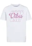 Dětské tričko s nápisem "Good Vibes Only" bílé