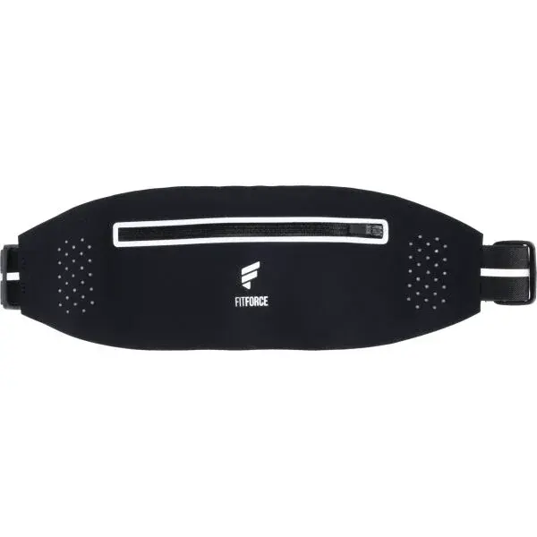 Fitforce MENKAR Běžecká ledvinka, černá, velikost