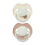 LOVI Dudlík svítící silikonový dynamický Prime 18m+ 2ks Ivory/Blush