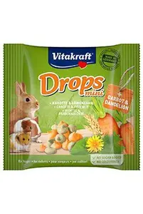 Vitakraft All Rodent pochoutka Carotties Mini Drops  40g